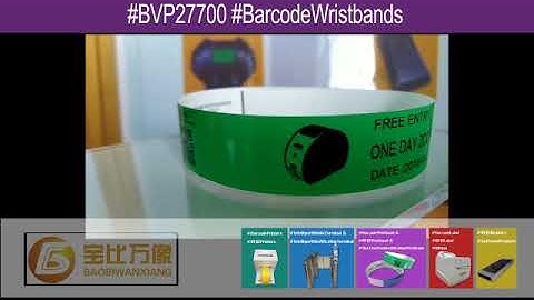 Event Barcode Thermal Printable Wristbands