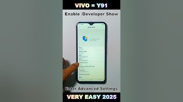 How to on developer option in vivo Y91 2025 | How to Enable Developer Options for Vivo Y91