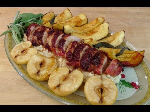 Apricot Glazed Pork Tenderloin Recipe - by Laura Vitale - Laura in the Kitchen Episode 82