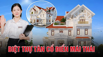 Ngắm nhìn ngoại thất căn biệt thự tân cổ điển mái Thái 2 tầng tại Hải Phòng