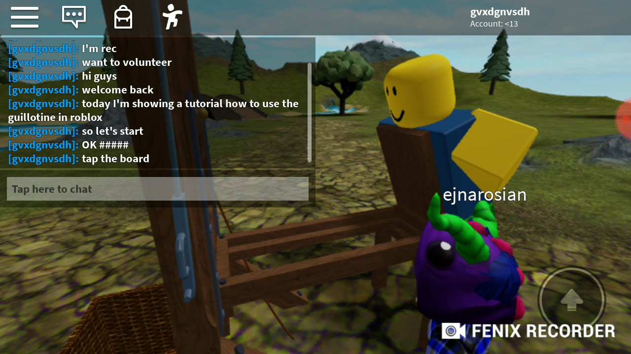Tutorial On How To Use A Guillotine At Roblox Youtube - guillotine roblox