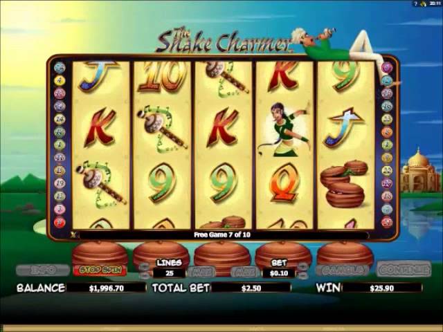 The Snake Charmer Slots 10 Free Spins