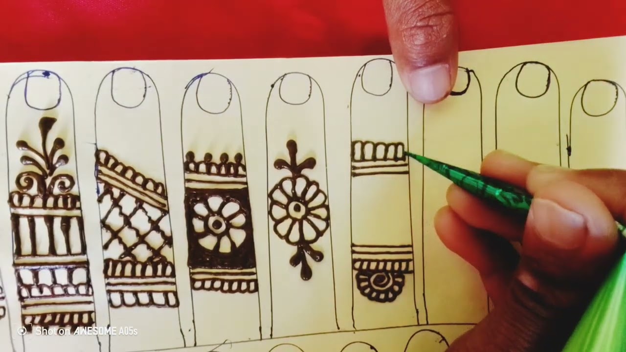 Top-10 Most Trending Finger Mehndi Designs| Easy & Beautiful Finger Mehndi Designs| mehndi k designs