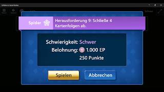 Solitaire World Tour Mini Game #9, June 22, 2026 Event Spider, Hard