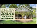 CASA DE CAMPO ESPETACULAR, JARDIM IMENSO, COZINHA LINDA ESTILO FAZENDA - ERA UMA FÁBRICA INDUSTRIAL