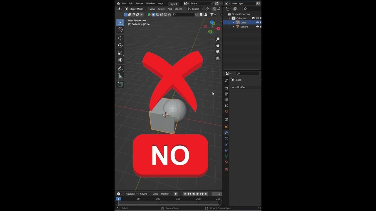 Right Way To boolean In Blender tutorial blenderustad YouTube