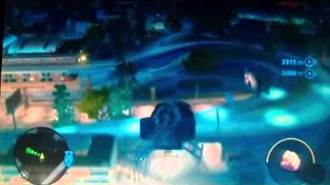 Saints Row The Third: weird flying glitch.