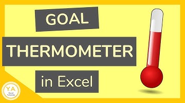 How to Make a Goal Thermometer in Excel - Tutorial 🌡️📊