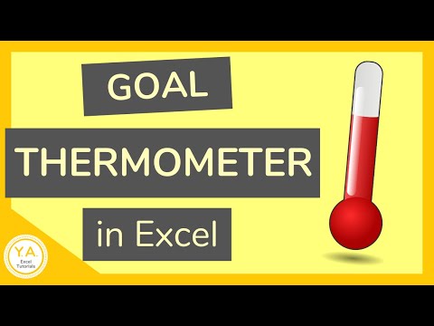 How to Make a Goal Thermometer in Excel - Tutorial 🌡️📊