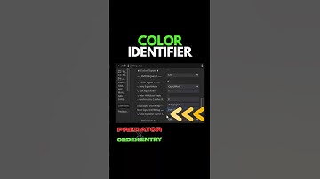 Using The Color Identifier In The Predator X  #tradesaber #ninjatrader #algotrading
