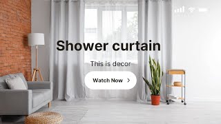 Shower curtain liner II Weighted shower curtain liner for walk in shower