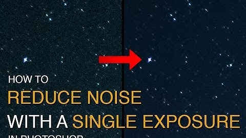 High ISO Noise Reduction with a Single Image