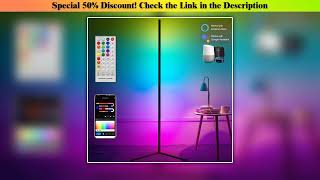New Arrival 160cm Smart Tuya Corner Floor Lamp Dimmable RGB LED Modern Mood Lighting Alexa Stand Li