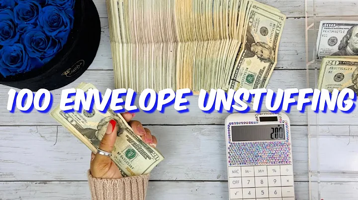 SAVINGS CHALLENGE UNSTUFFING | CASH STUFFING | 100 ENVELOPE CHALLENGE | BUDGETING |MONEY COUNT