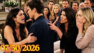 Bold and Beautiful Week July 30 Preview! Shocking Electra Explodes, Steffy's Fiery Hope Accusation!