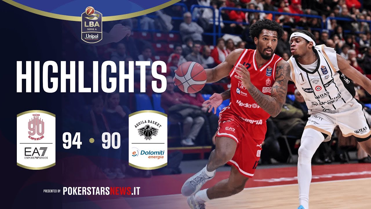 Emporio Armani Milano - Dolomiti Energia Trentino  | PokerstarsNews HighlightsSerieAUnipol 2025/2026