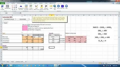 Investigación De Operaciones I (Excel QM)