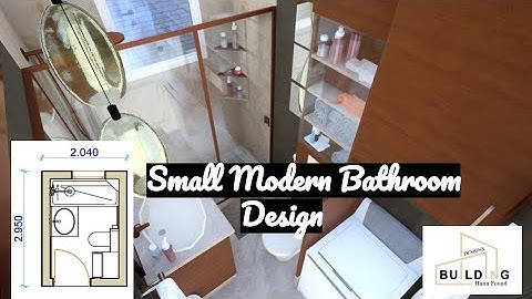 3D Design | Small Modern Bathroom Design | Archicad