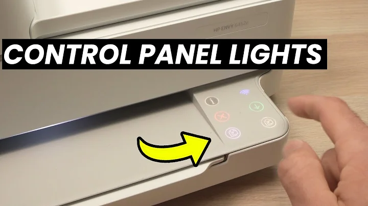 Turn ON Control Panel Lights on HP Envy 6400 Series Printer (6452e , 6455e, 6400e)