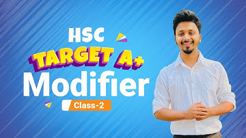 Modifier master class 2 ✅ SSC + HSC, Target A+