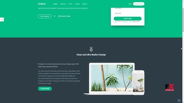 Zodkoo - Responsive Bootstrap 4 Landing Page Template        Cliff Ed