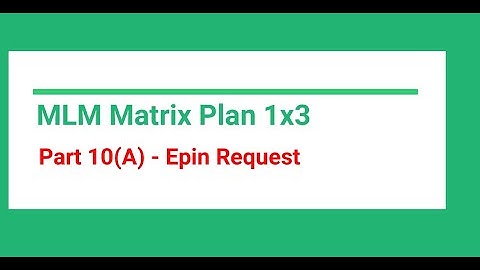 Part 10(A) - Epin Request | MLM Website using PHP and MySQL | Matrix Plan 1X3