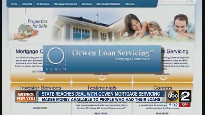 Maryland reaches deal with Ocwen Mortgage Services