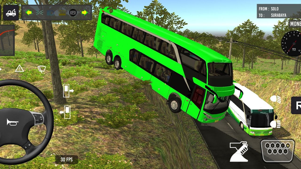 BUSSID Season 2 – Part 89 😨 | Most Dangerous Mountain Road Ever🔥 couch bus simulator India 🌲