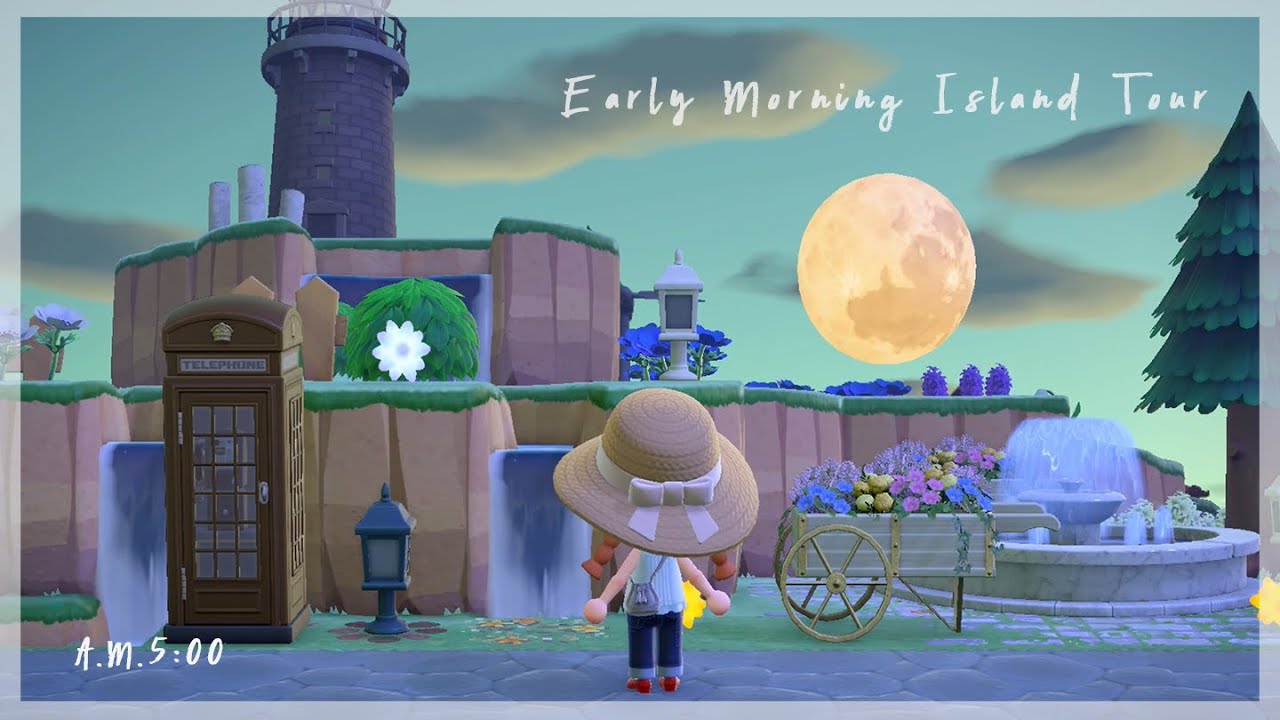 【5:00 BGM 1時間ver】１時間かけて島の半分をめぐる【あつ森】