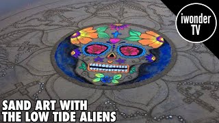 Sand Art With Low Tide Aliens