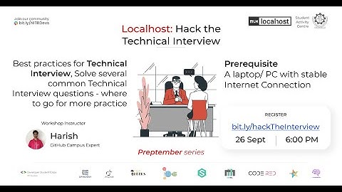 Hack the Technical Interview | MLH Localhost | Part 1