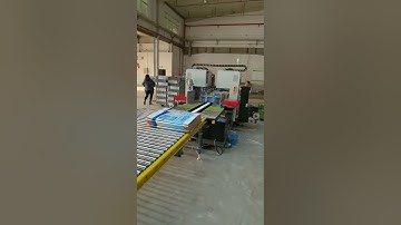 Fully automatic box strapping(bundling) machine inline semi auto box stitching machine 打包机绑绳机