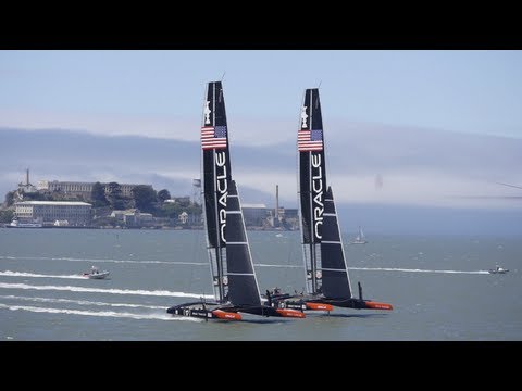ORACLE TEAM USA - Taking On Two Boats