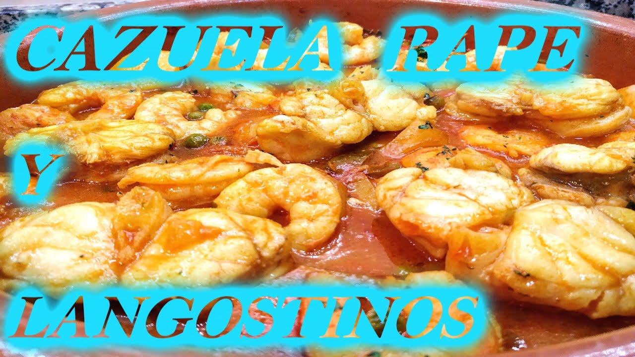 Un clásico GALLEGO, una  CALDEIRADA de RAPE  y LANGOSTINOS,