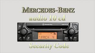 إرشادات إدخال كود راديو السيارة: مرسيدس بنز أوديو 10