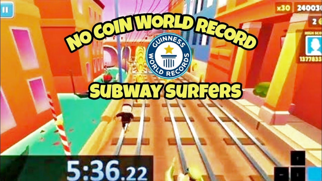 Subway Surfers No Coins 5:36 WORLD RECORD 