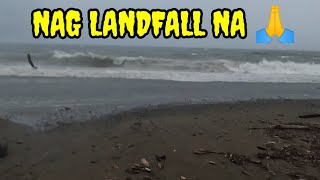 Nag landfall na si Super Typhoon Karding | Infanta Quezon 🙏