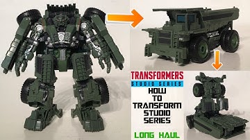 HOW TO TRANSFORM || Transformers Studio Series Long Haul
