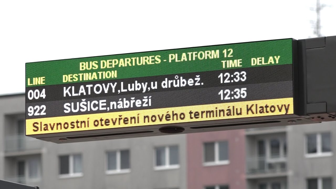 Přestupní terminál v Klatovech