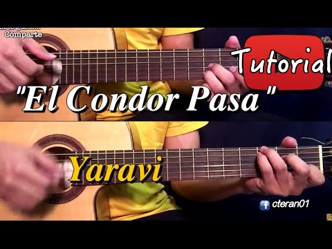 Condor Pasa - Yaravi Andino Tutorial Cover Guitarra Guitar