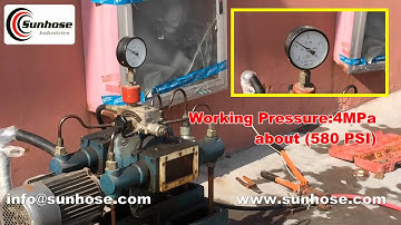 Rubber Water/Air Hose - Testing the burst pressure of rubber oxygen and acetylene hose - Sunhose