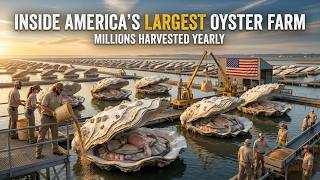Inside America's Largest Oyster Farm: How They Harvest 50 Million Oysters a Year 🦪💰