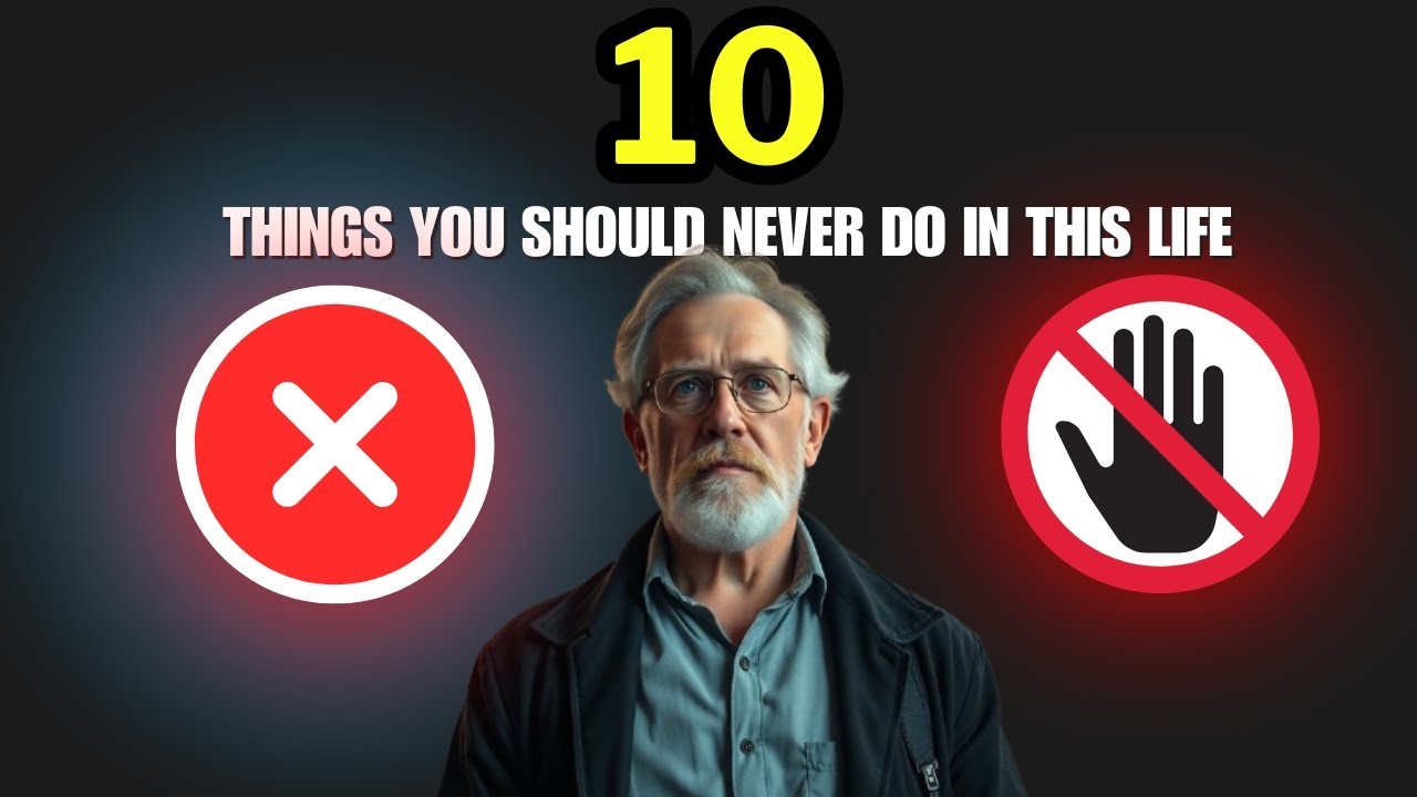 10 things you should never do in this life - YouTube