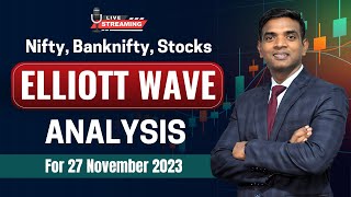 Nifty Live Analysis & Bank nifty Prediction for Tomorrow | Elliott Wave Theory | Chartkingz