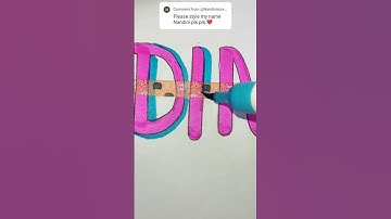 Modern calligraphy @PaintTheFont  learn new skills everyday students teachers kids #shorts #ytshorts