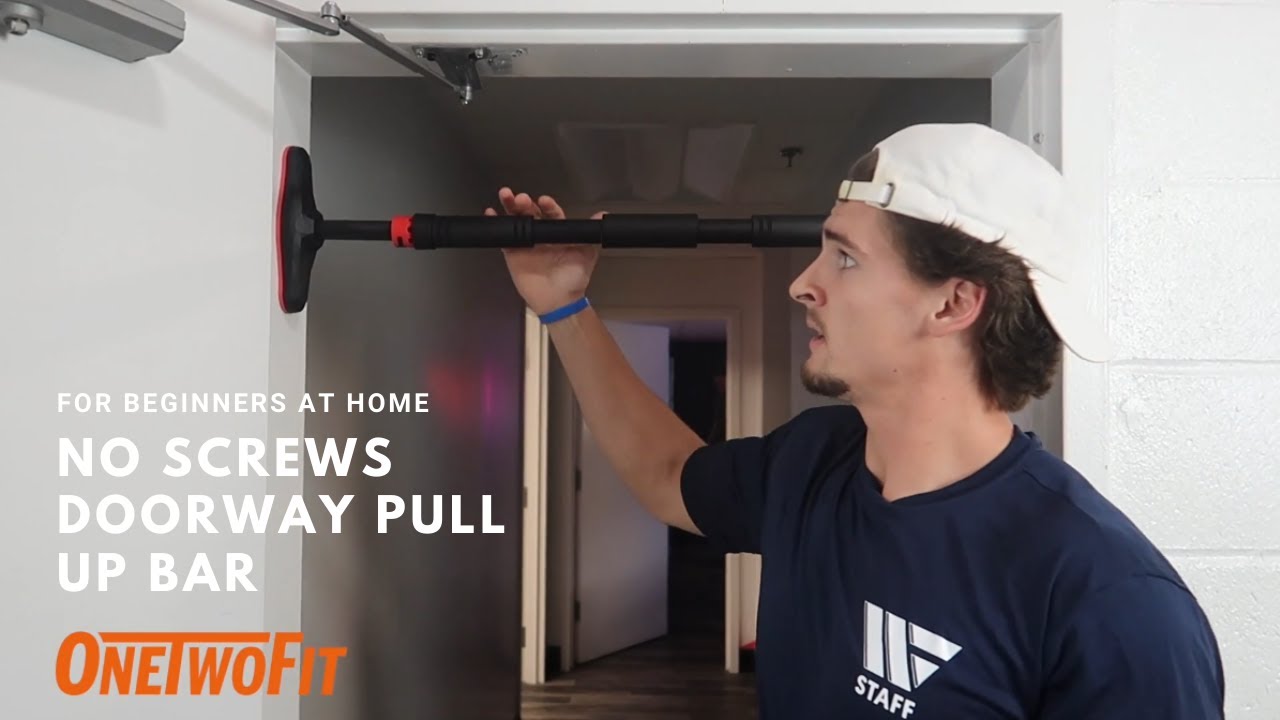 Drilling Pull-Up Bar for Door Frames without Screws Workout Guide Profe... 