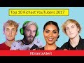 Top 10 Richest YouTubers of 2017! #DramaAlert Jake Paul BUSTED! PewDiePie vs YouTube Rewind!