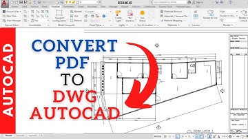 CARA CONVERT PDF KE DWG AUTOCAD (BISA DIEDIT)