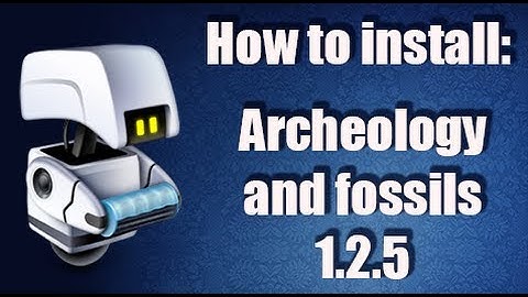 How to install archeology fossils mod in Minecraft 1.2.5