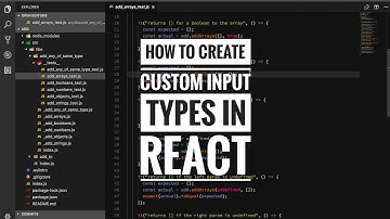 How to create custom input types in React